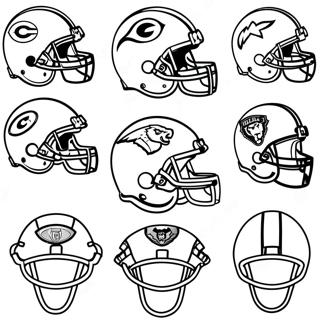 Nfl Helmets Coloring Pages