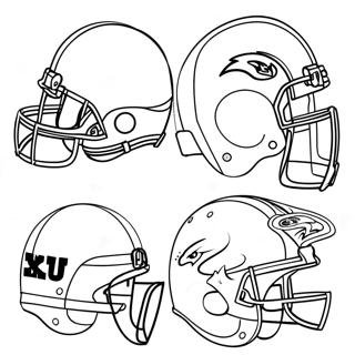 Nfl Helmets Coloring Page 22303-18075