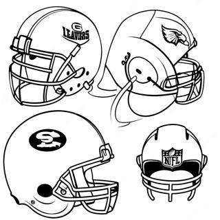 Colorful Nfl Team Helmets Coloring Page 22304-18082