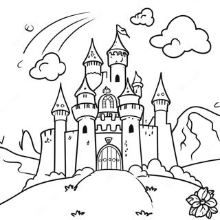 Fairy Tale Castle Coloring Page 2231-1895