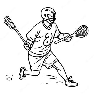 Lacrosse Player In Action Coloring Page 22343-18110