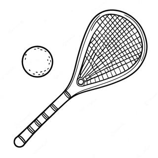 Lacrosse Stick And Ball Coloring Page 22344-18131