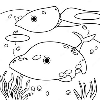 Sting Ray Coloring Pages