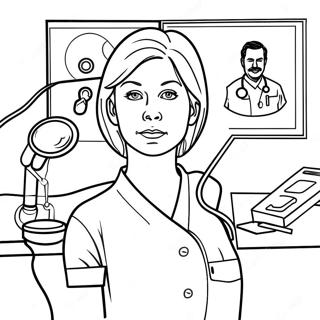 Meredith Grey In Surgery Coloring Page 22414-18172