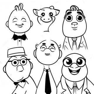 Sing 2 Movie Characters Coloring Page 2241-1902