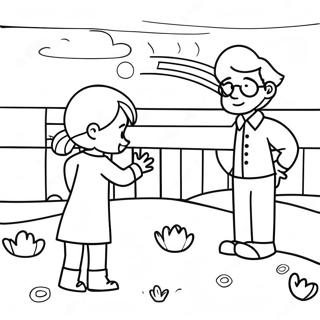 Farewell Scene Coloring Page 22434-18188