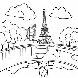 France Landmark Coloring Page 22493-18232