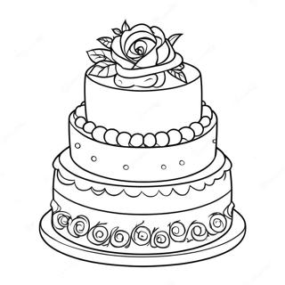 Wedding Cake Coloring Pages