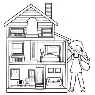 Gabby S Dollhouse Coloring Page 22523-18250