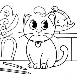 Gabby S Dollhouse Magical Cat Characters Coloring Page 22524-18256