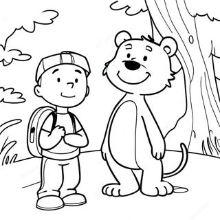 Calvin And Hobbes Adventurous Coloring Page 22534-18258