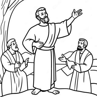 Apostle Paul Preaching Coloring Page 22554-18274