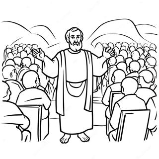 Apostle Paul Preaching Coloring Page 22554-18275