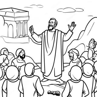 Apostle Paul Preaching Coloring Page 22554-18276