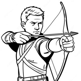 Hawkeye Coloring Pages