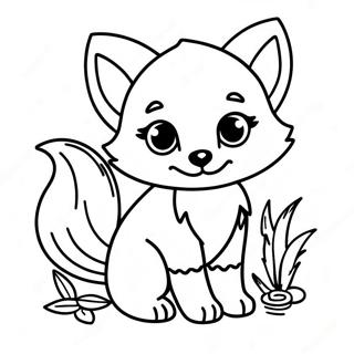 Realistic Fox Coloring Pages