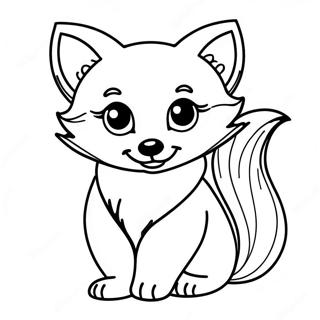 Cute Baby Fox Coloring Page 22654-18348