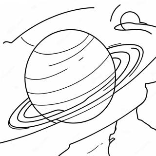 Saturn Planet Coloring Page 22663-18354