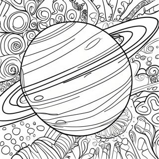 Saturn Planet Coloring Page 22663-18356