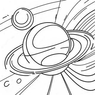 Colorful Saturn With Rings Coloring Page 22664-18358