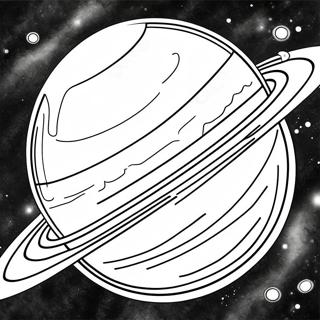 Colorful Saturn With Rings Coloring Page 22664-18359