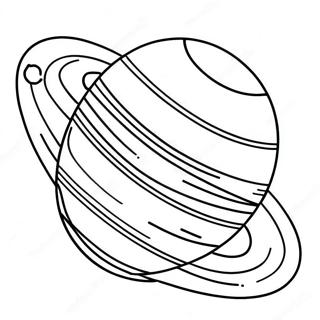 Colorful Saturn With Rings Coloring Page 22664-18360