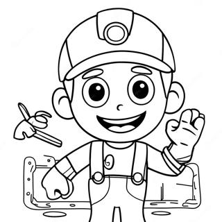 Handy Manny With Tools Coloring Page 22684-18370