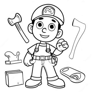 Handy Manny With Tools Coloring Page 22684-18372