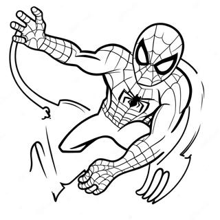 Spiderman And Hello Kitty Coloring Pages