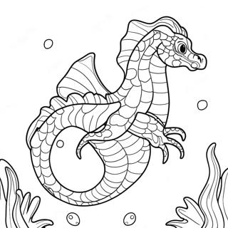 Majestic Sea Dragon Underwater Coloring Page 22714-18398