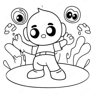 Goo Jit Zu Heroes In Action Coloring Page 2272-1930