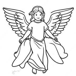 Angelic Beings In Revelation Coloring Page 22734-18416