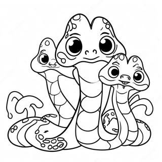 Cute Cartoon Hydra Coloring Page 22744-18421