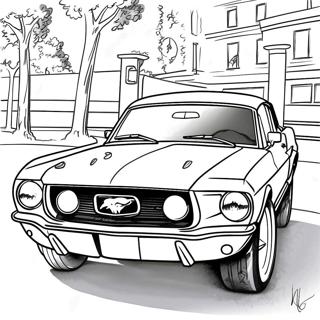 Ford Mustang Coloring Pages