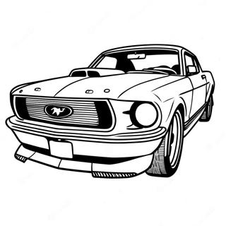 Ford Mustang Racing In Action Coloring Page 22754-18426