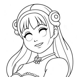 Anime Princess Coloring Page 22763-18434