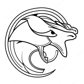 Denver Broncos Logo Coloring Page 22773-18443