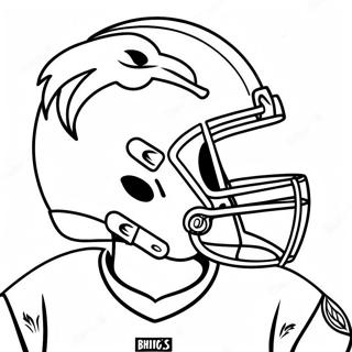 Broncos Mascot Dressed In Gear Coloring Page 22774-18446