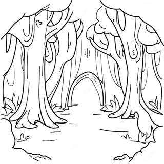 Magical Narnia Forest Coloring Page 22784-18453