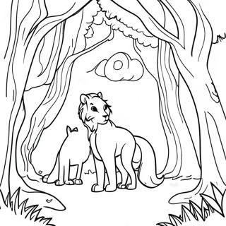 Magical Narnia Forest Coloring Page 22784-18456