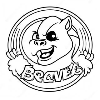 Braves Logo Coloring Page 22803-18468