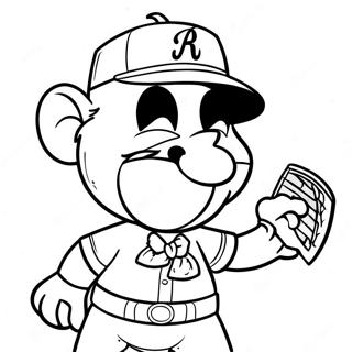 Braves Mascot In Action Coloring Page 22804-18475