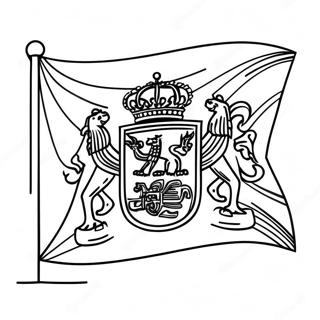 Spain Flag Coloring Page 22833-18488