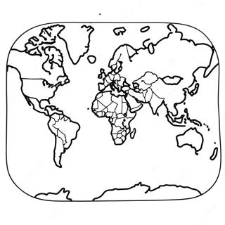 World Map Coloring Page 22843-18498