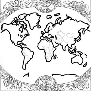 World Map Coloring Page 22843-18499