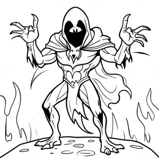 Eerie Spawn In Shadow Coloring Page 22854-18511