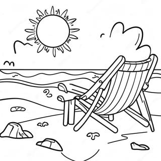 Sunny Beach Day Coloring Page For Kids 22874-18528