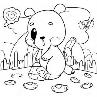 Whimsical Kerby Rosanes Fantasy Scene Coloring Page 22904-18549