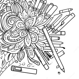 Markers Coloring Page For Kids 22923-18563