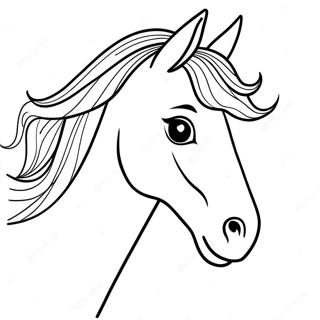 Horse Head Coloring Pages